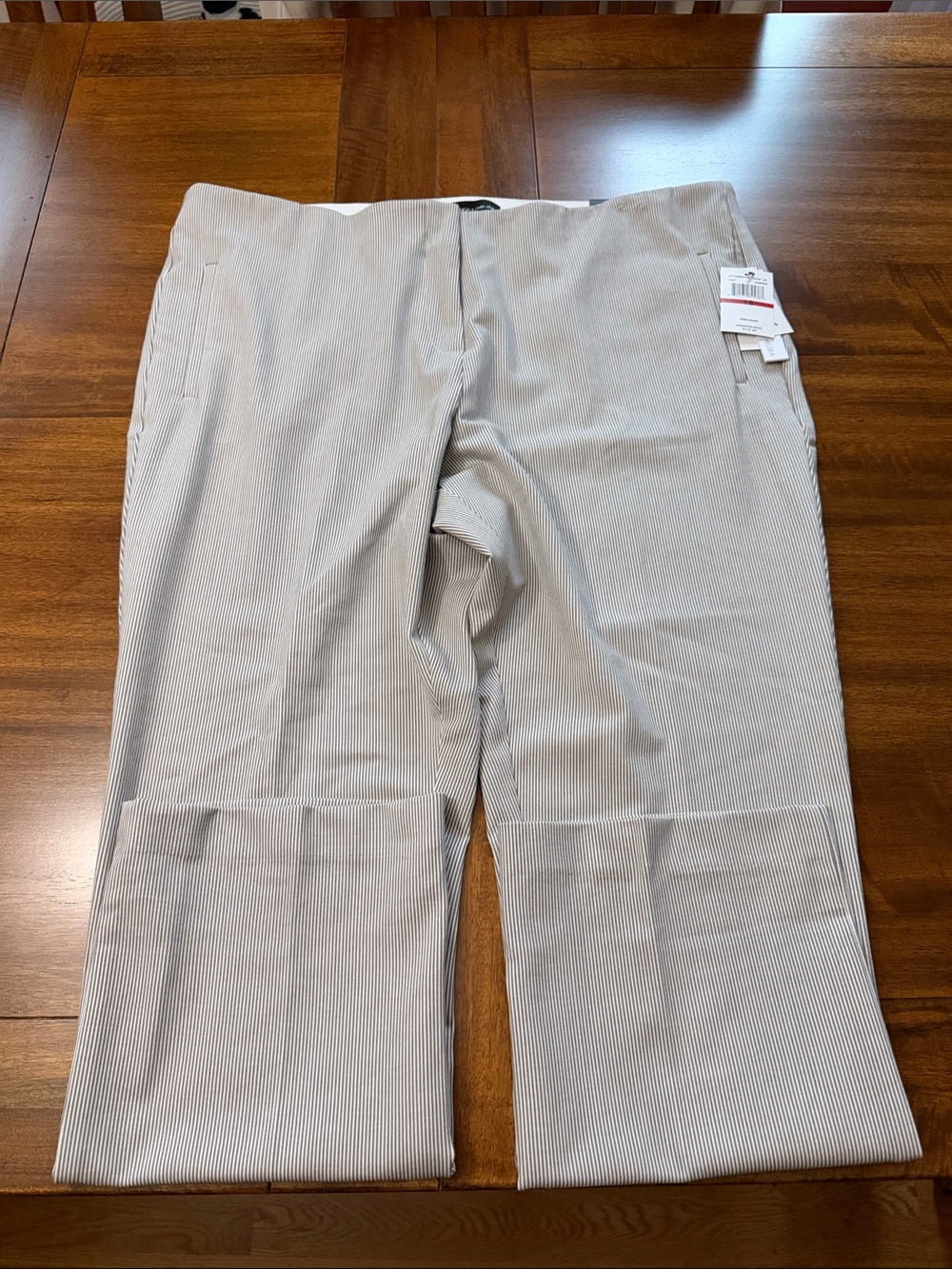 Amanda & Chelsea Pinstripe Ankle Chinos